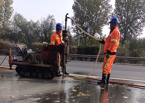 旬阳高速公路下沉注浆加固